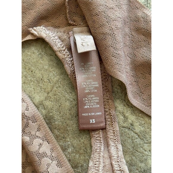 Skims Mesh Logo Thong Sienna Size XS - Picture 6 of 7